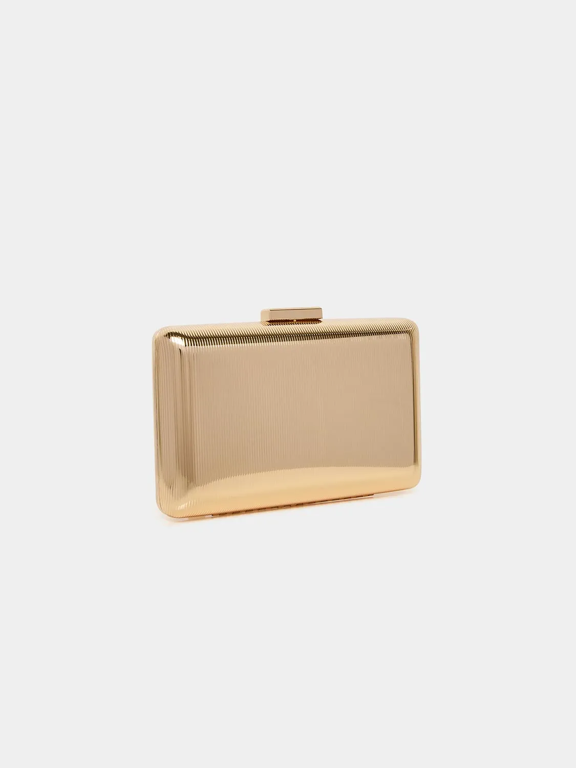 Metal Box Clutch sold by Suzy Shier product image thumbnail 2