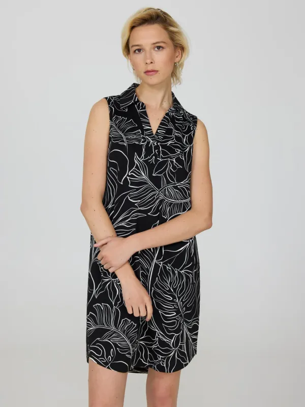 Printed Popover Dress With Pockets sold by Suzy Shier