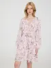 Floral Print Crossover Dress With Ruffle Details sold by Suzy Shier