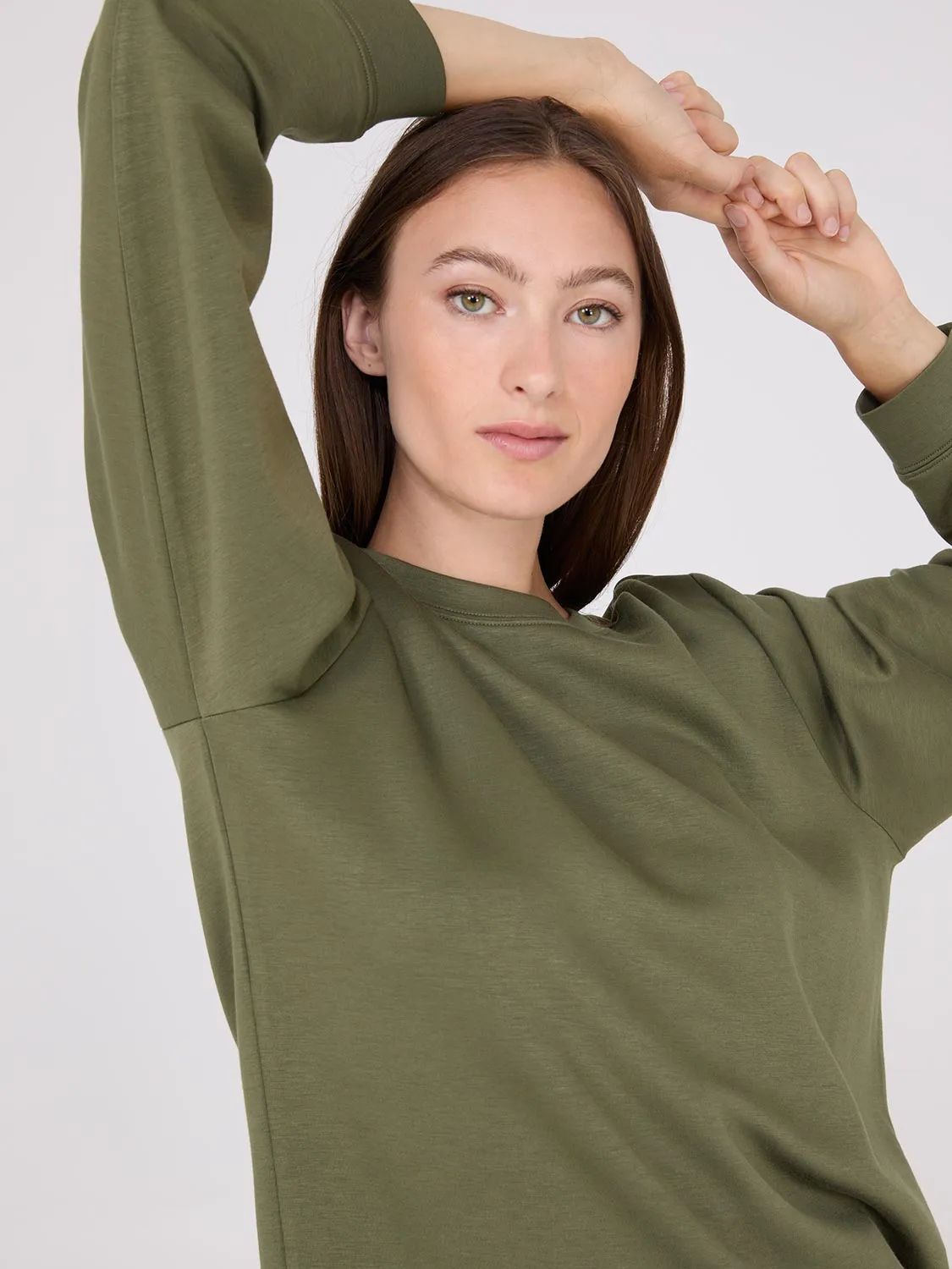 Cloud Fleece Drop Shoulder Sweatshirt sold by Suzy Shier product image thumbnail 4