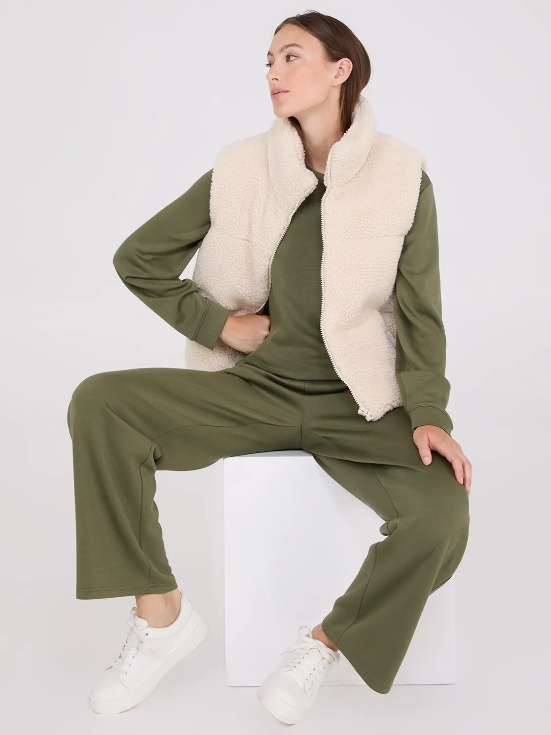 Cloud Fleece Drop Shoulder Sweatshirt sold by Suzy Shier product image thumbnail 3