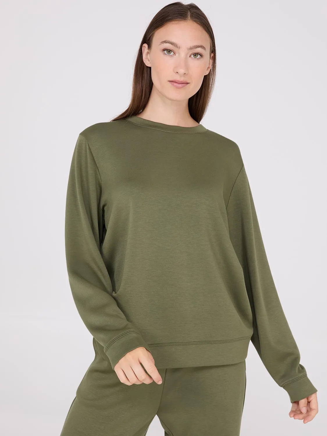 Cloud Fleece Drop Shoulder Sweatshirt sold by Suzy Shier product image thumbnail 2