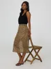 Leopard Print Midi Skirt sold by Suzy Shier