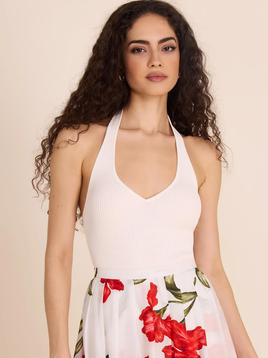 Ribbed Halter Neck Top sold by Suzy Shier product image thumbnail 5