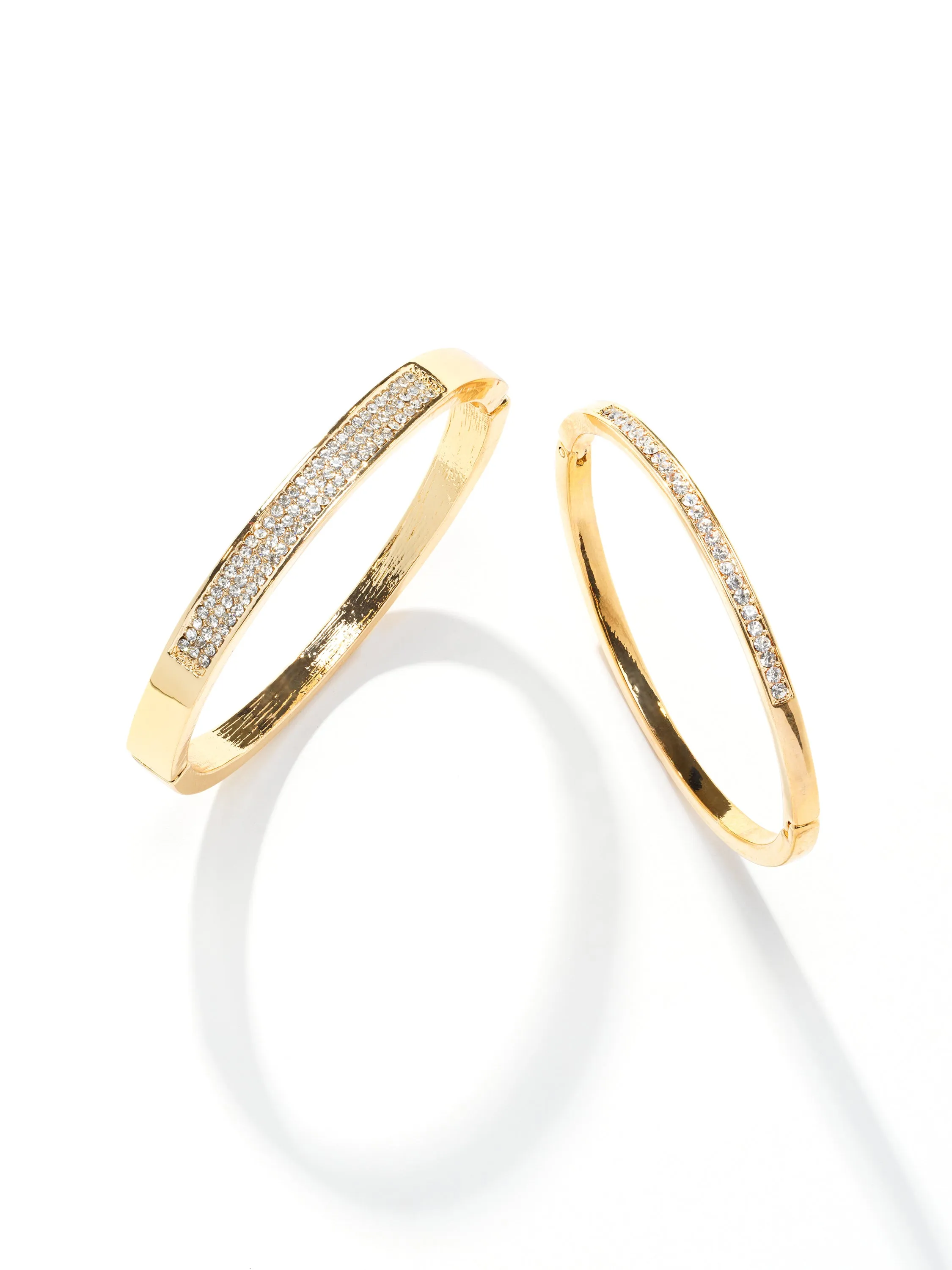 2-Pack Gold Pavé Bangles sold by Suzy Shier