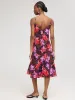Floral Midi Satin Slip Dress sold by Suzy Shier