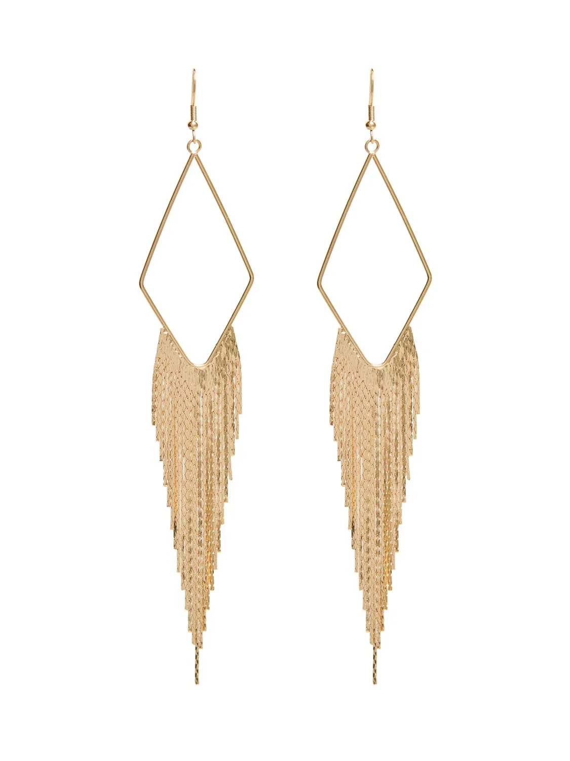 Diamond Waterfall Statement Earrings sold by Suzy Shier