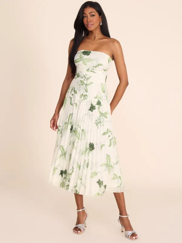 Strapless Midi Floral Dress sold by Suzy Shier