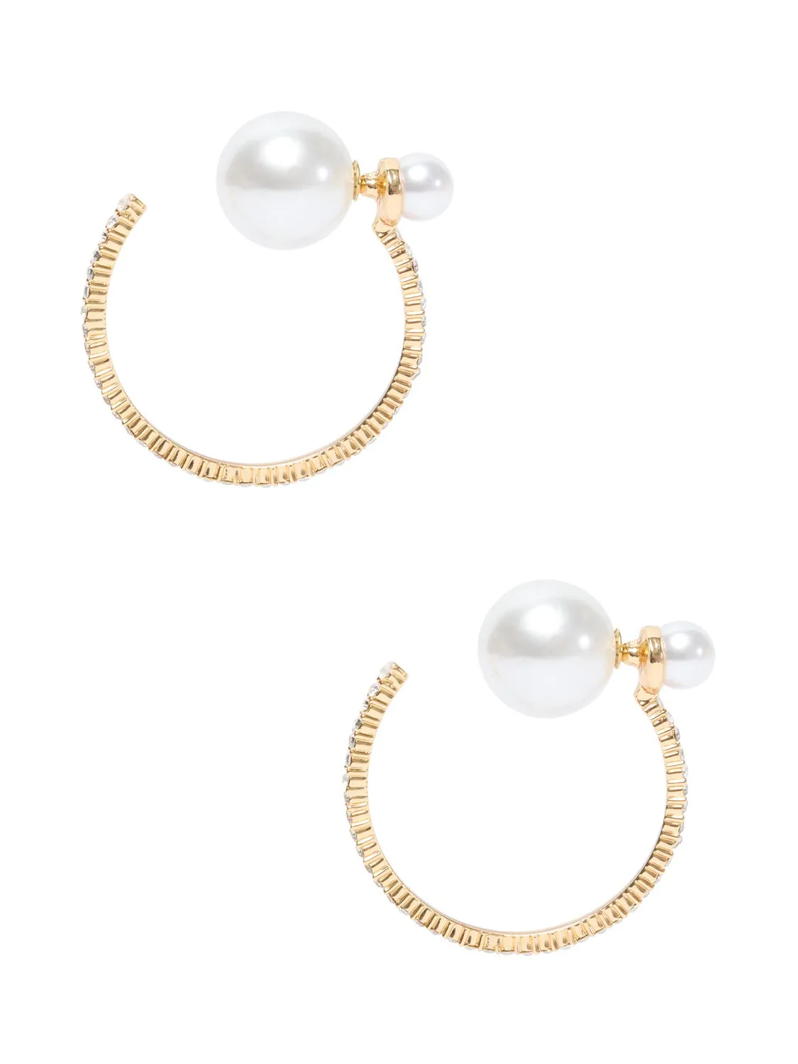 Pavé Hoop Earring sold by Suzy Shier product image thumbnail 2