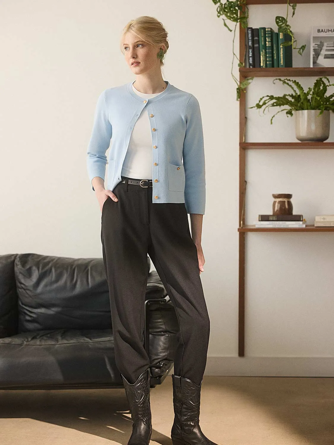 Mid-Rise Straight Leg Pants sold by Suzy Shier product image thumbnail 5