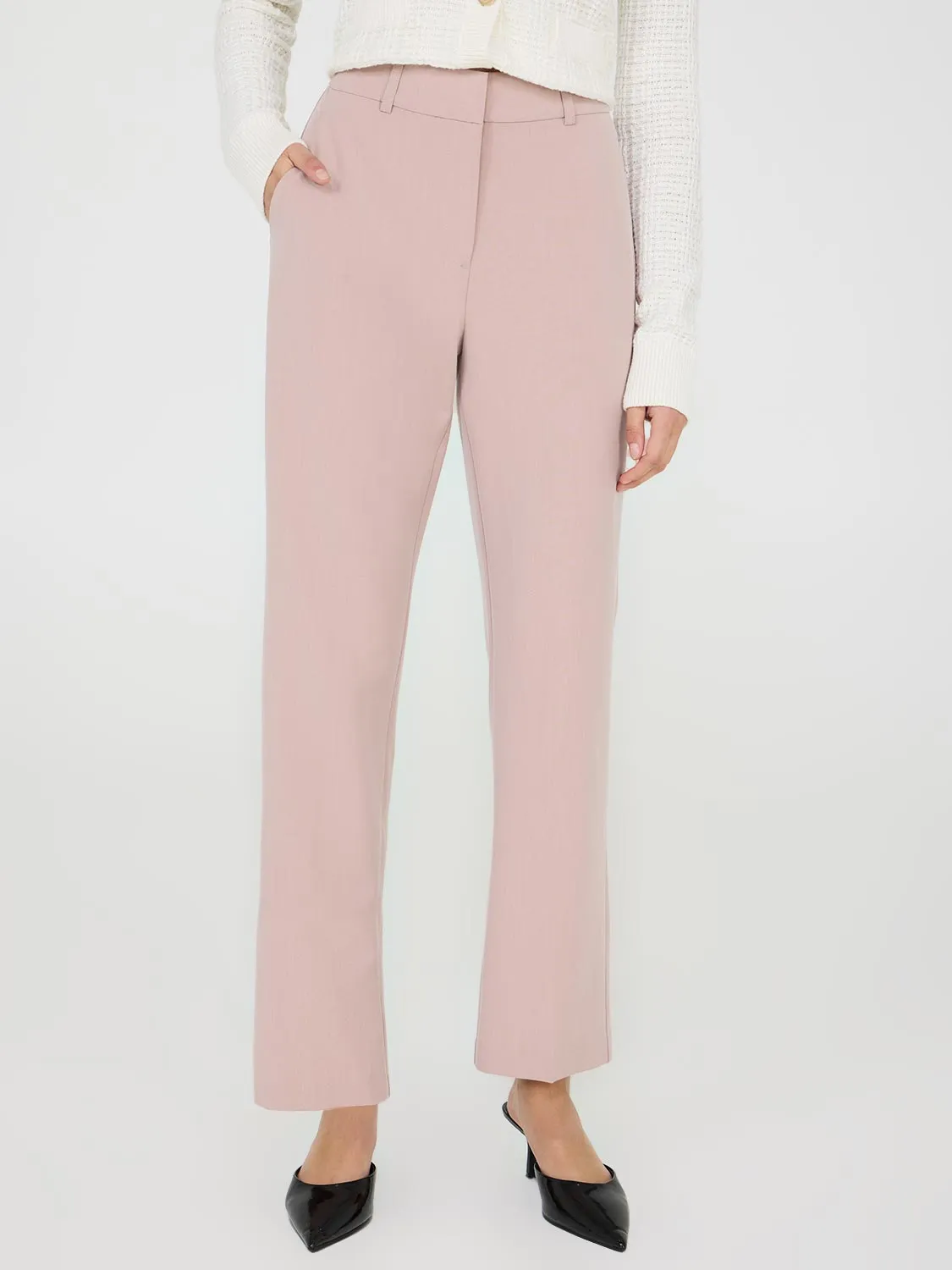 Straight Leg Mid-Rise Pants sold by Suzy Shier product image thumbnail 2
