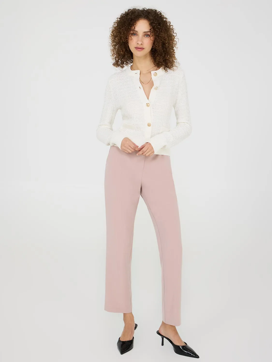 Straight Leg Mid-Rise Pants sold by Suzy Shier product image thumbnail 4