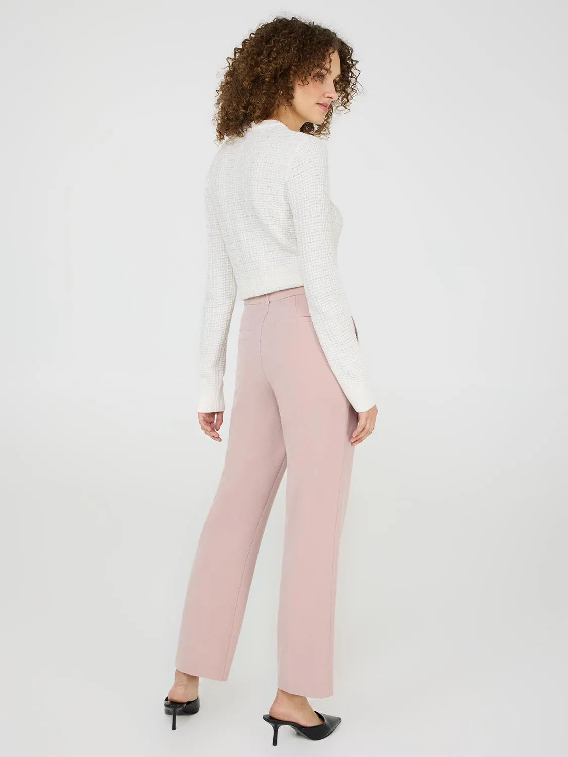 Straight Leg Mid-Rise Pants sold by Suzy Shier product image thumbnail 5