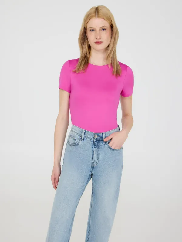 Double Layer Crew Neck T-Shirt sold by Suzy Shier