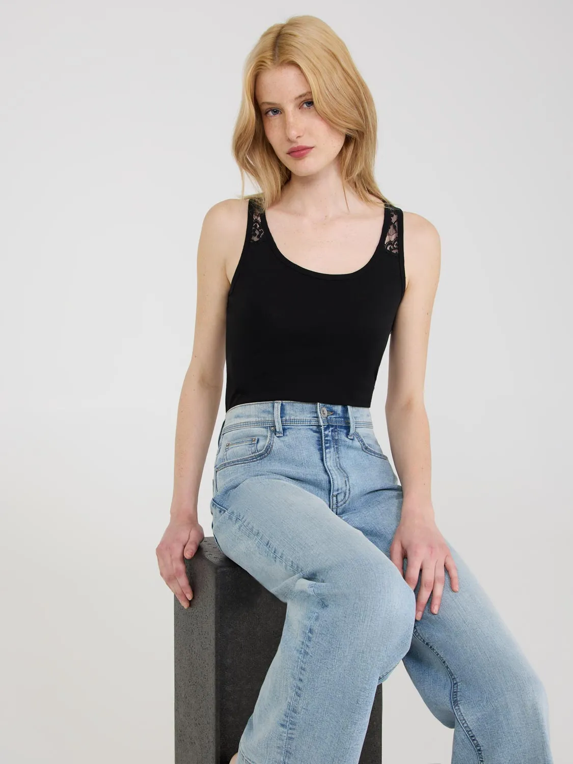 Sleeveless Lace Top sold by Suzy Shier product image thumbnail 3