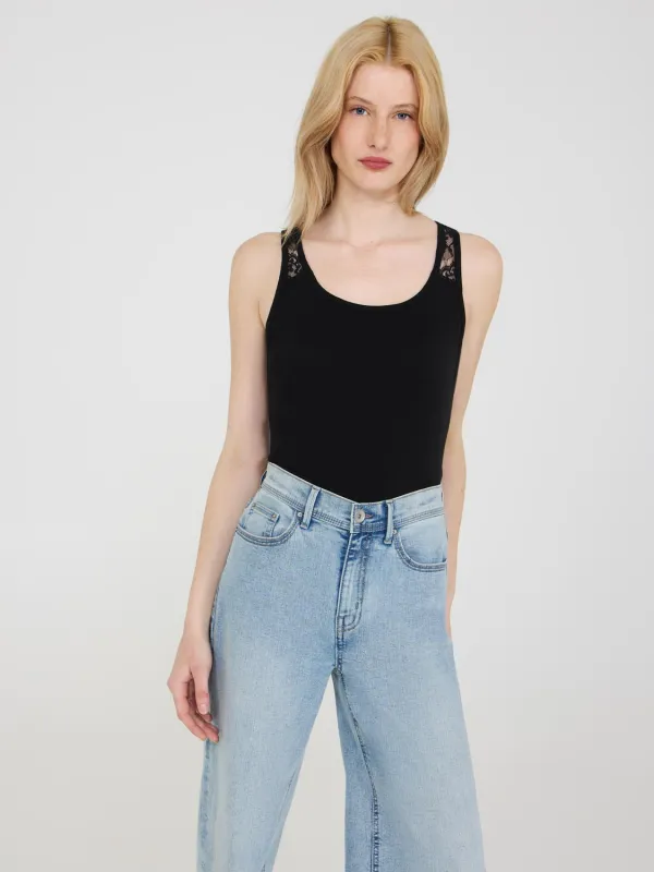 Sleeveless Lace Top sold by Suzy Shier