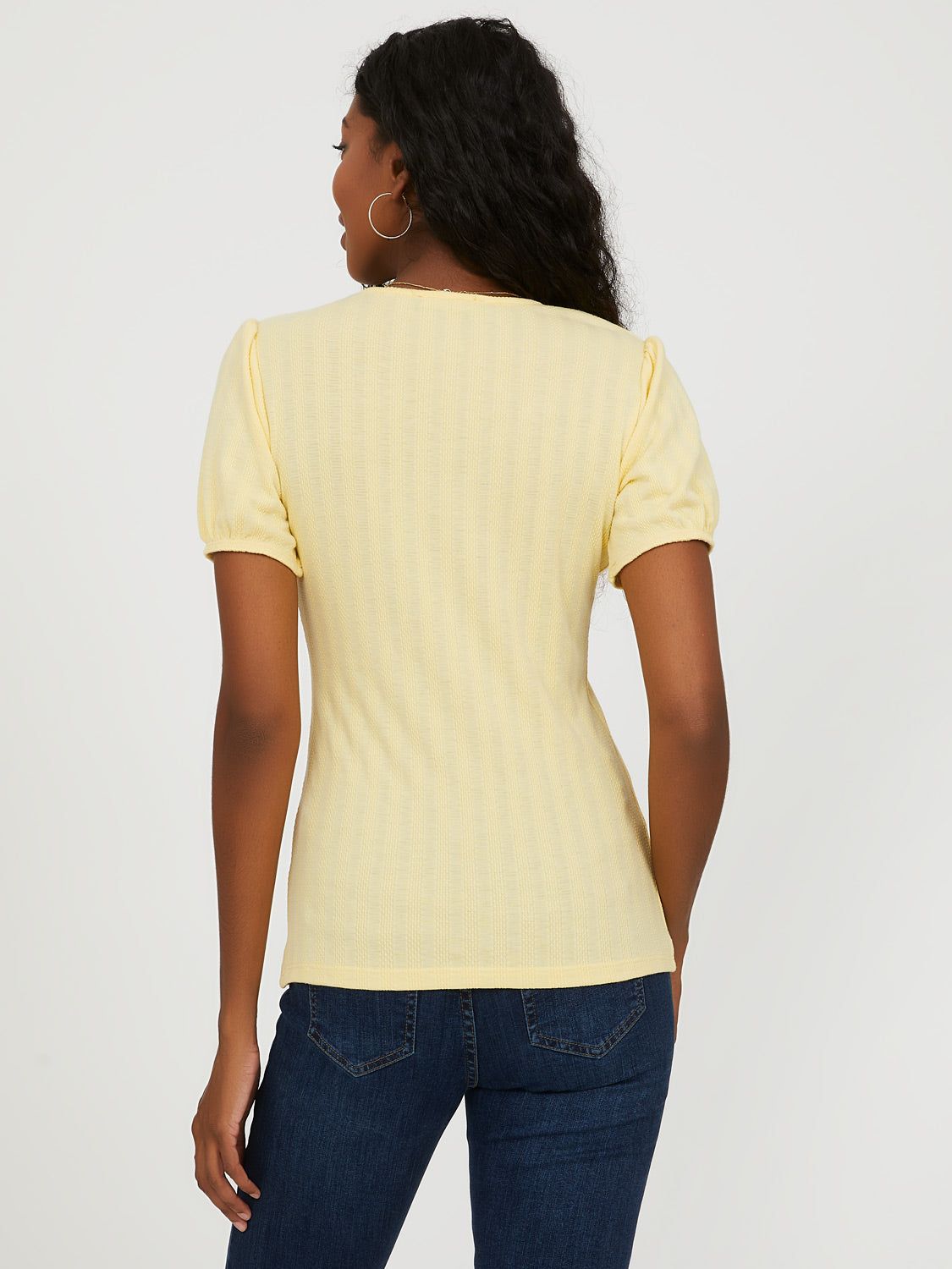 Square Neck Puff Sleeve Top sold by Suzy Shier product image thumbnail 8