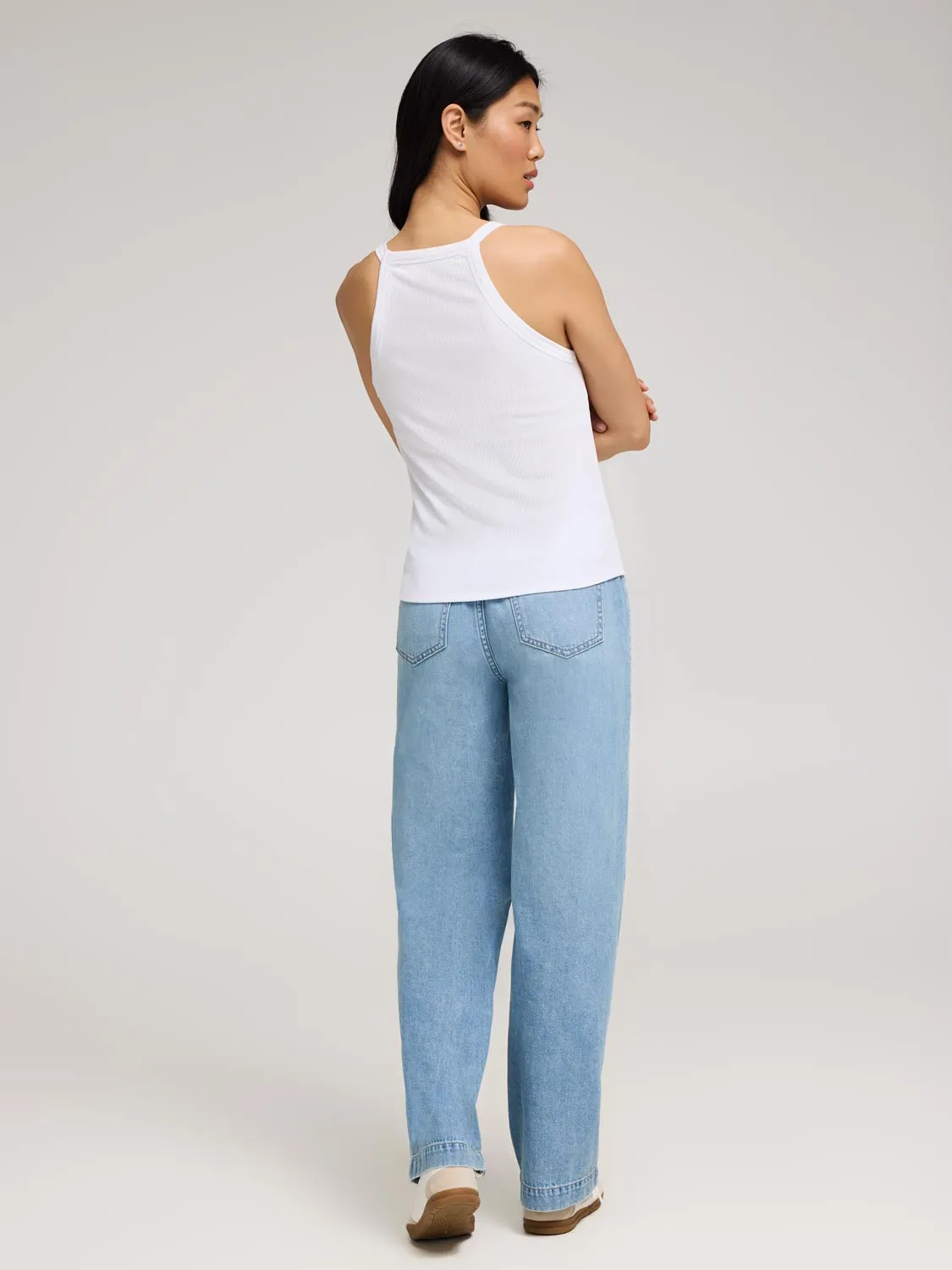 Ribbed Halter Tank Top sold by Suzy Shier product image thumbnail 5