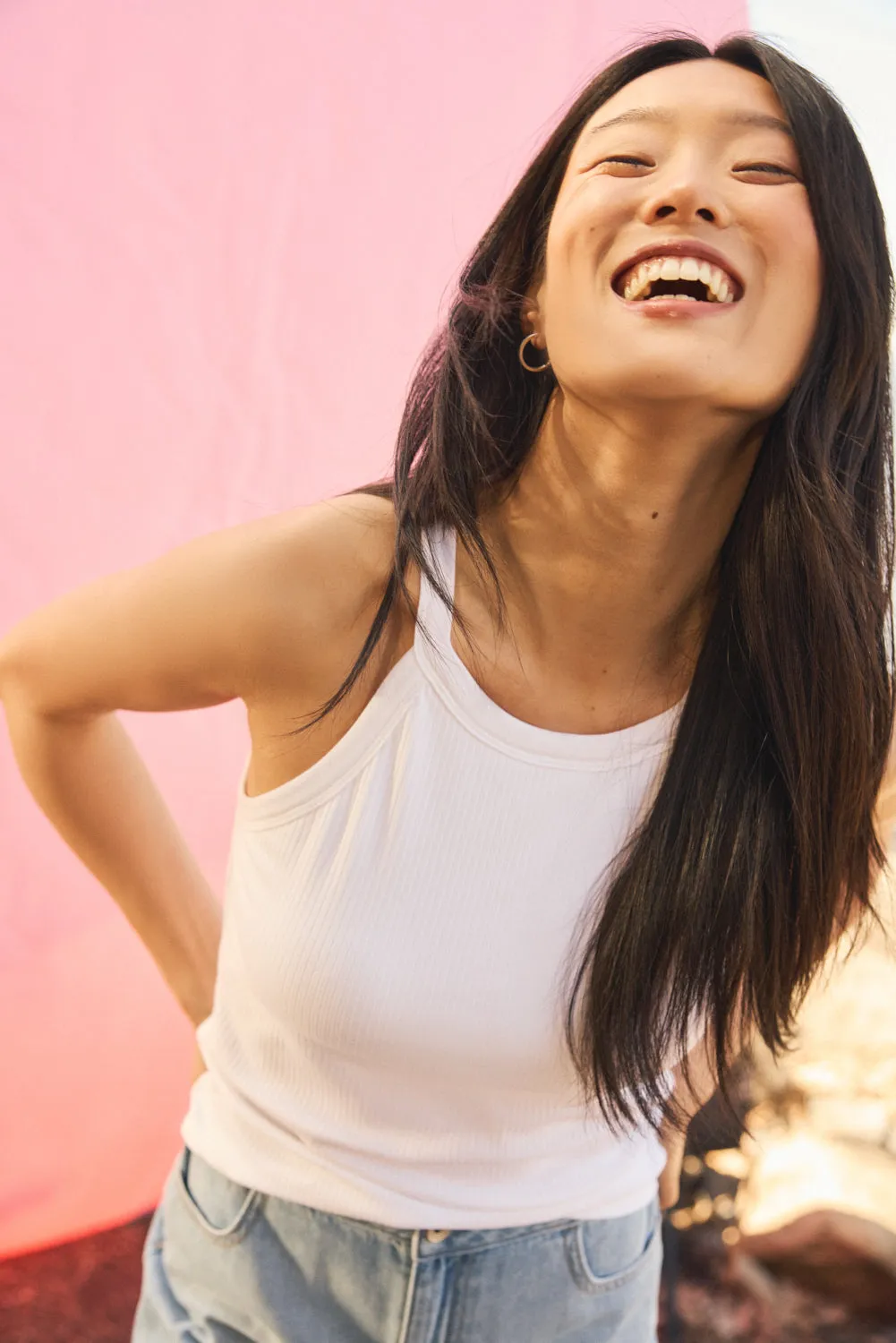 Ribbed Halter Tank Top sold by Suzy Shier