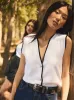 Contrast Piping Button-Front Sweater Vest sold by Suzy Shier