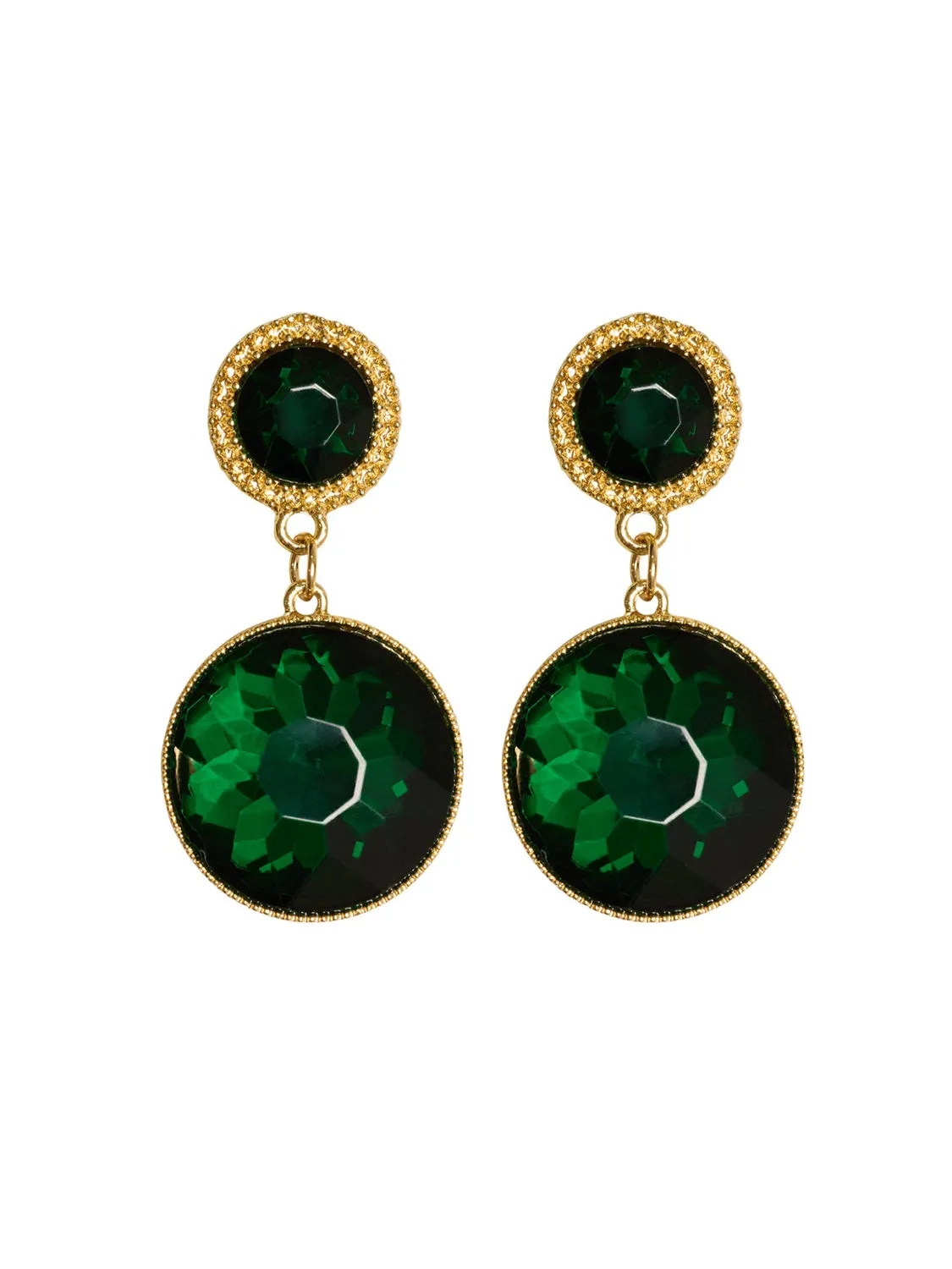 2-Tier Gem Drop Earrings sold by Suzy Shier