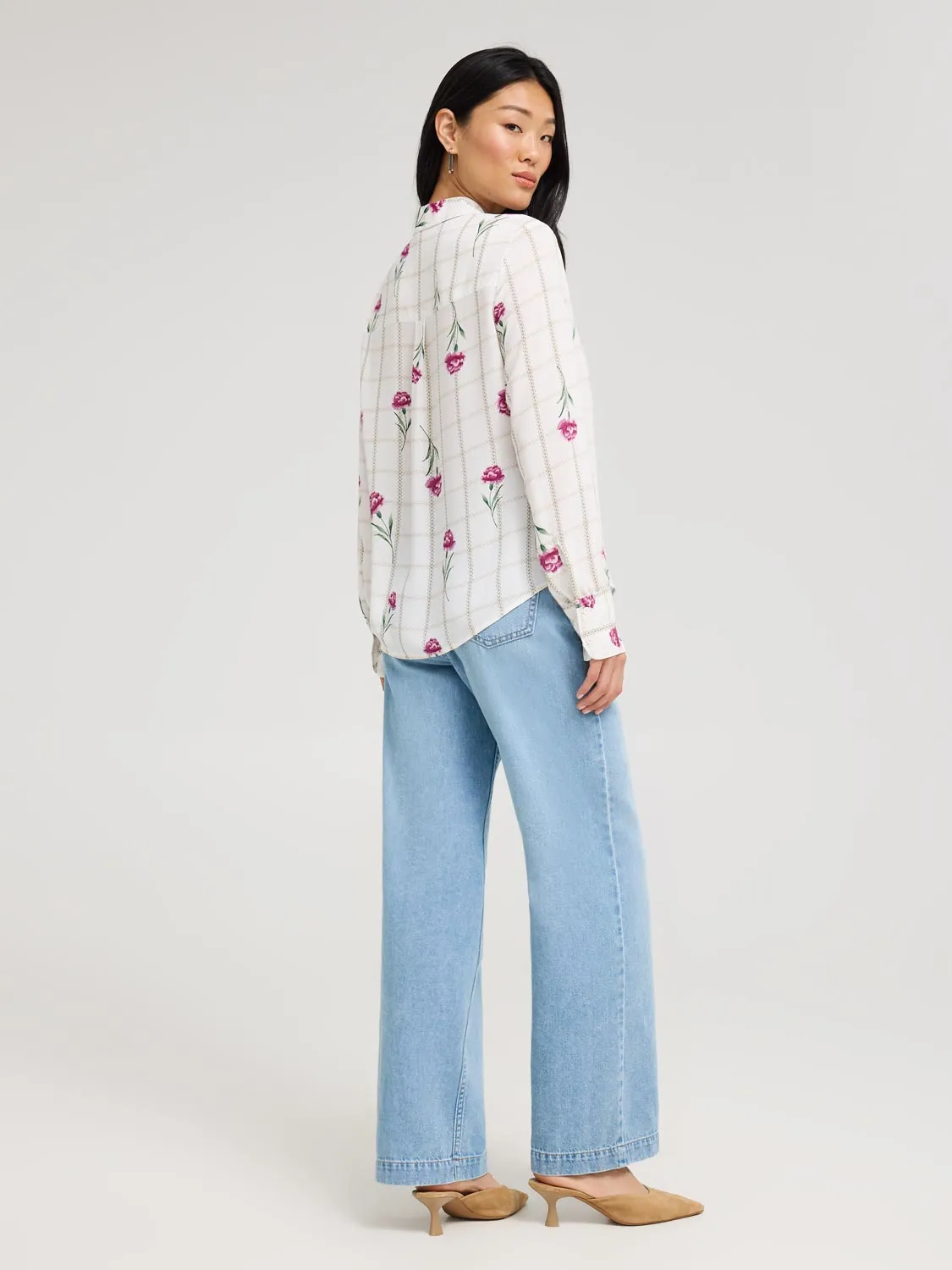 Printed Chiffon Blouse sold by Suzy Shier product image thumbnail 3