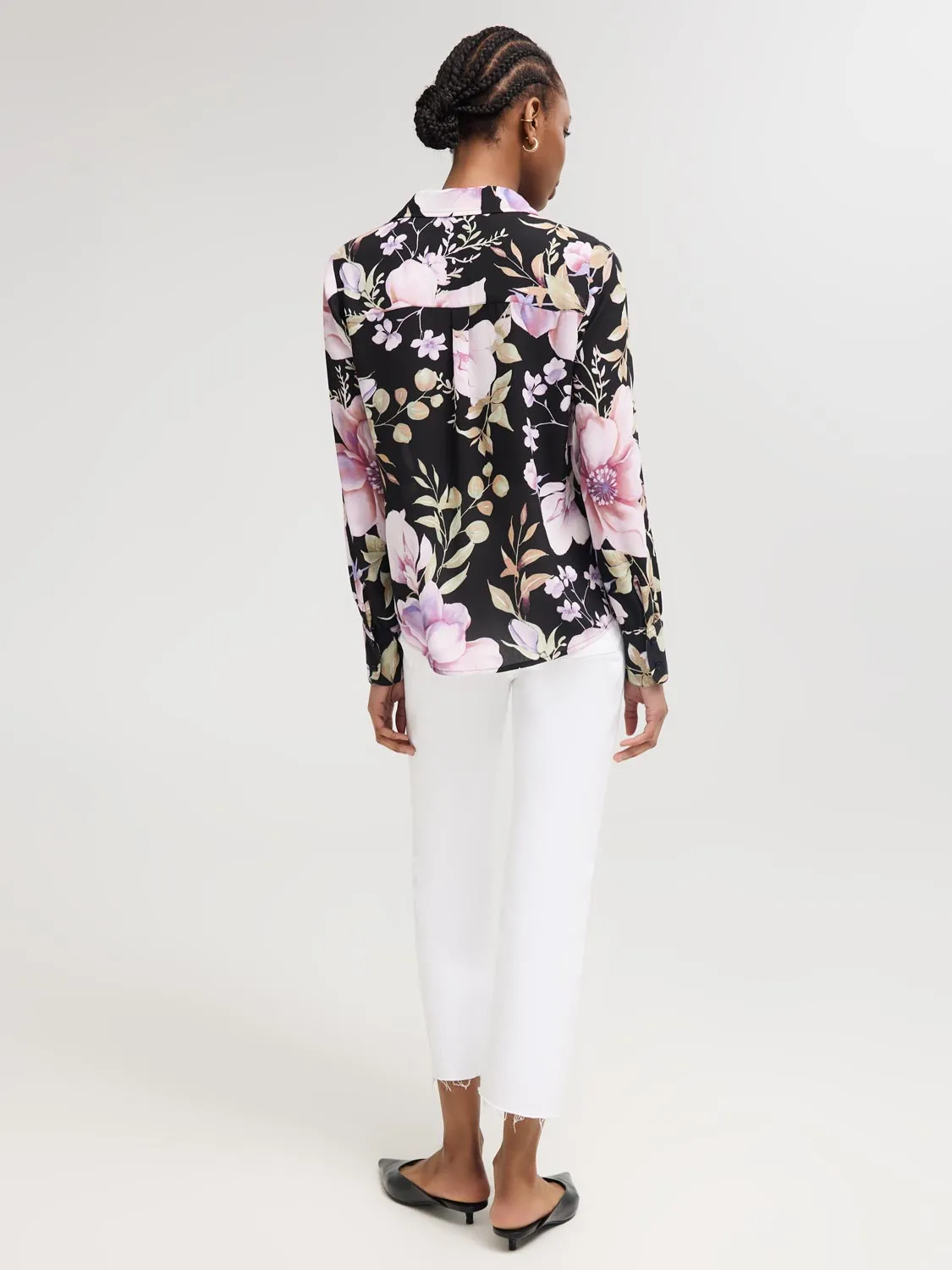 Floral Chiffon Blouse sold by Suzy Shier product image thumbnail 4