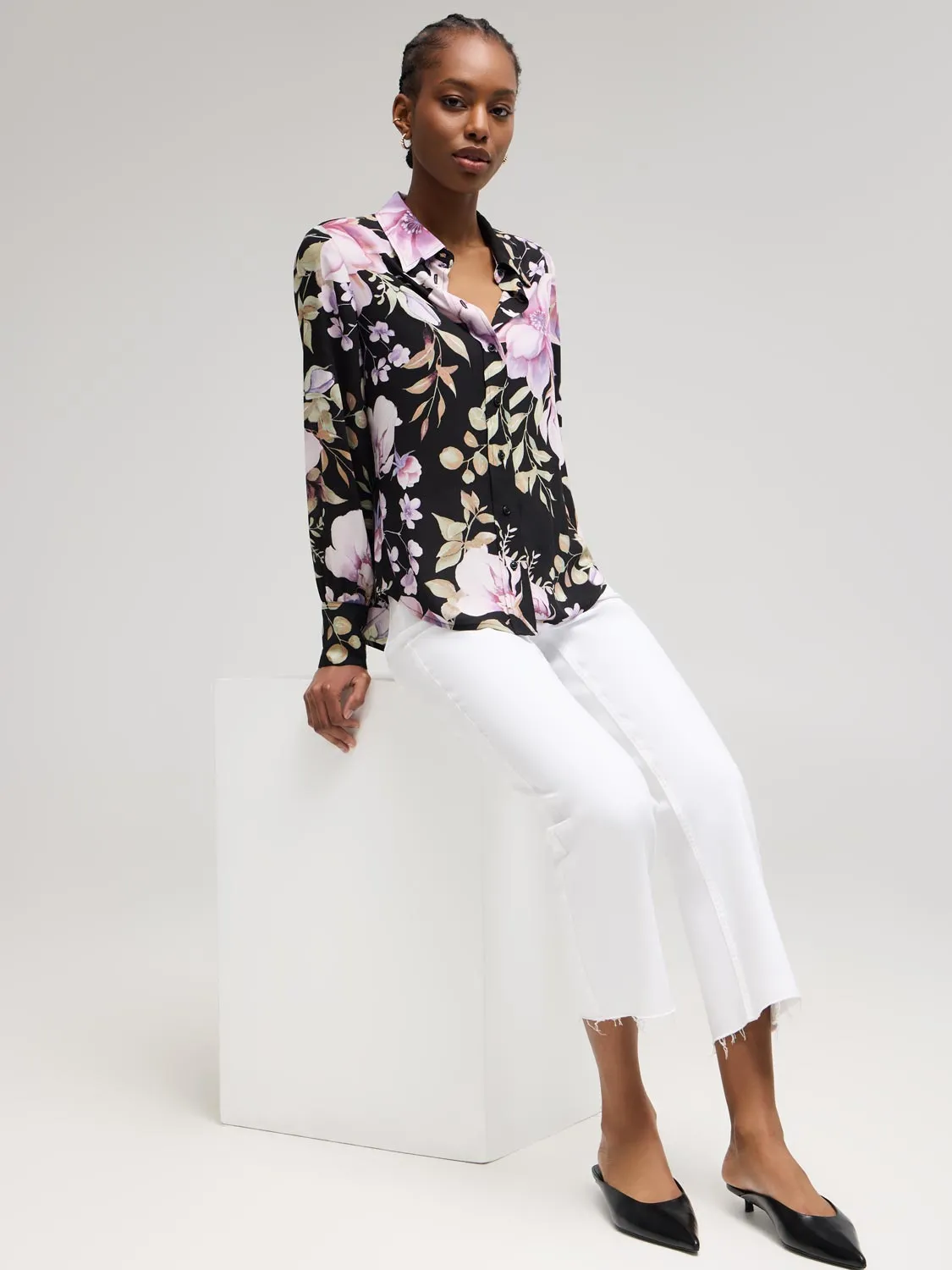 Floral Chiffon Blouse sold by Suzy Shier product image thumbnail 2