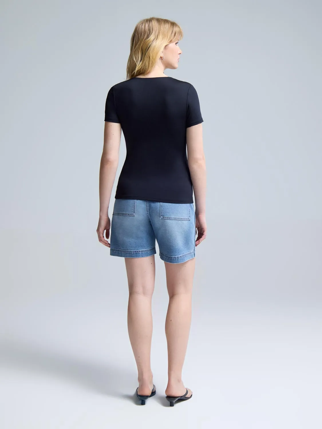Double Layer V-Neck T-Shirt sold by Suzy Shier product image thumbnail 3