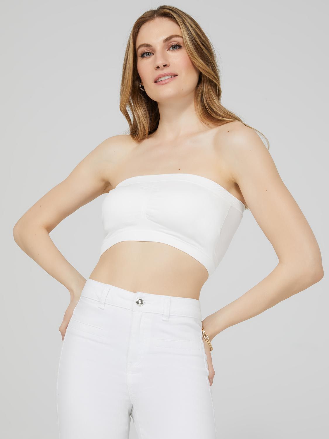 Microfiber Padded Bandeau sold by Suzy Shier product image thumbnail 5
