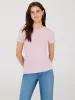 Ribbed Crew Neck T-Shirt sold by Suzy Shier