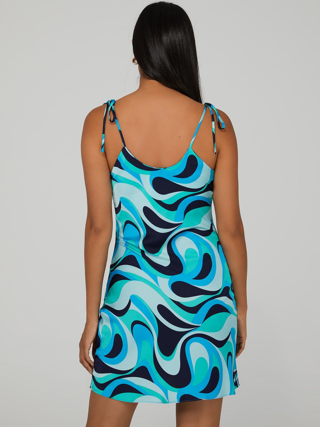 Satin Cowl Neck Slip Dress sold by Suzy Shier product image thumbnail 5