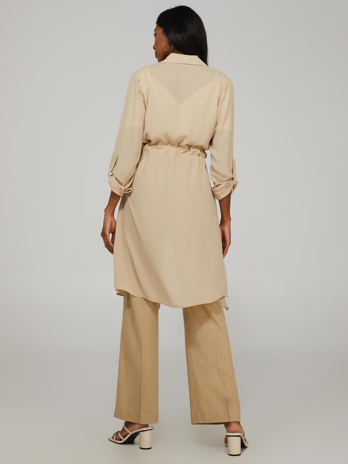 Long Chiffon Duster sold by Suzy Shier product image thumbnail 4