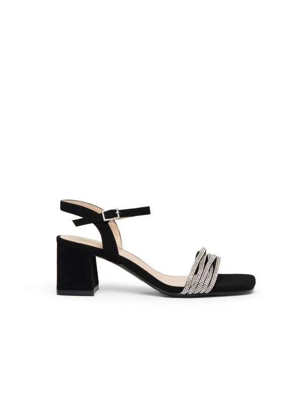 Embellished Block Heel Sandal sold by Suzy Shier