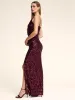 Crossover Sequin Gown sold by Suzy Shier