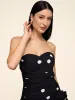 Polka Dot Mini Dress With Bubble Hem sold by Suzy Shier