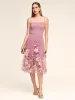Fit & Flare Midi Dress With Flower Appliqués sold by Suzy Shier