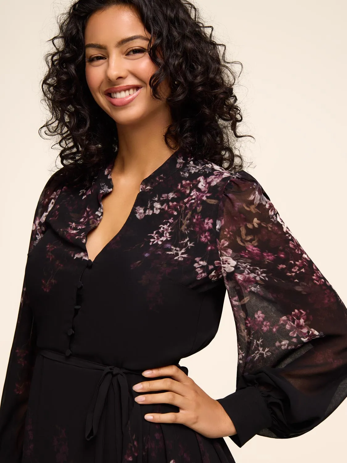 Fit & Flare Floral Mini Dress sold by Suzy Shier product image thumbnail 3