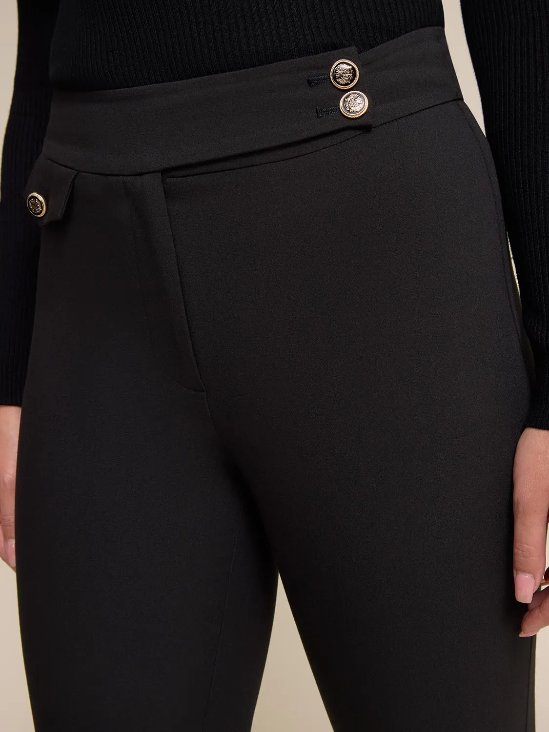 Mid-Rise Slim-Leg Cropped Pant sold by Suzy Shier product image thumbnail 5