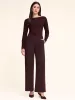 High-Waisted Wide-Leg Pleated Pant sold by Suzy Shier