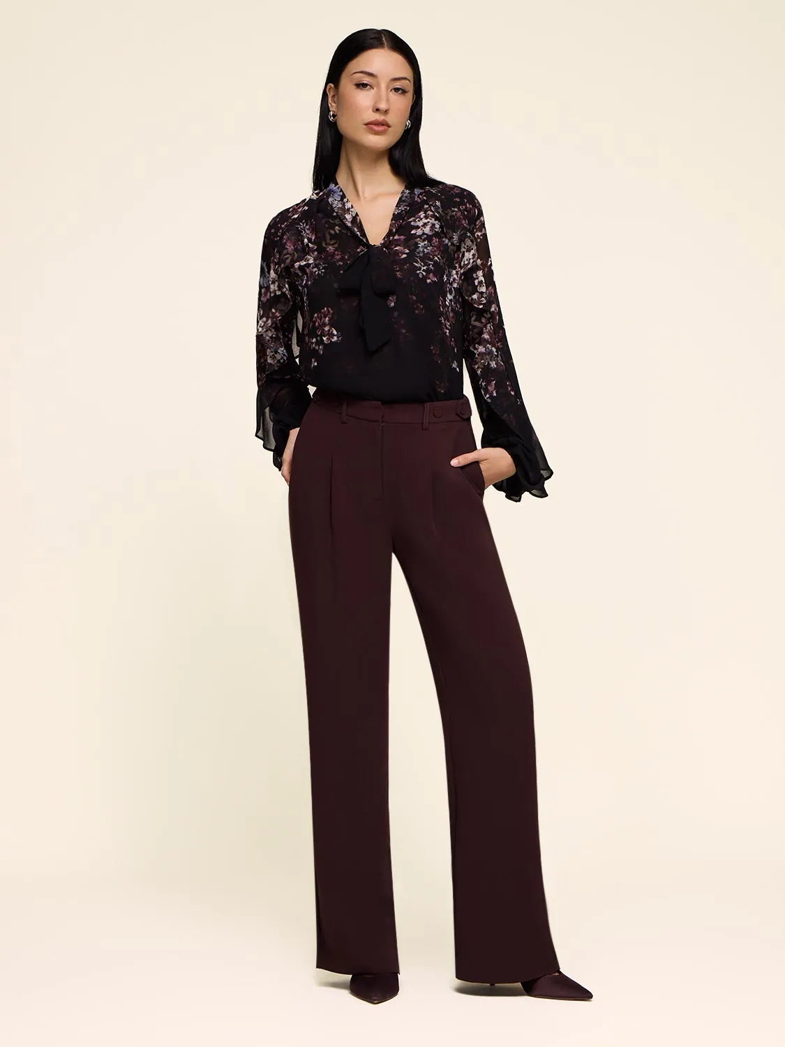 Long Sleeve Floral Blouse sold by Suzy Shier product image thumbnail 3