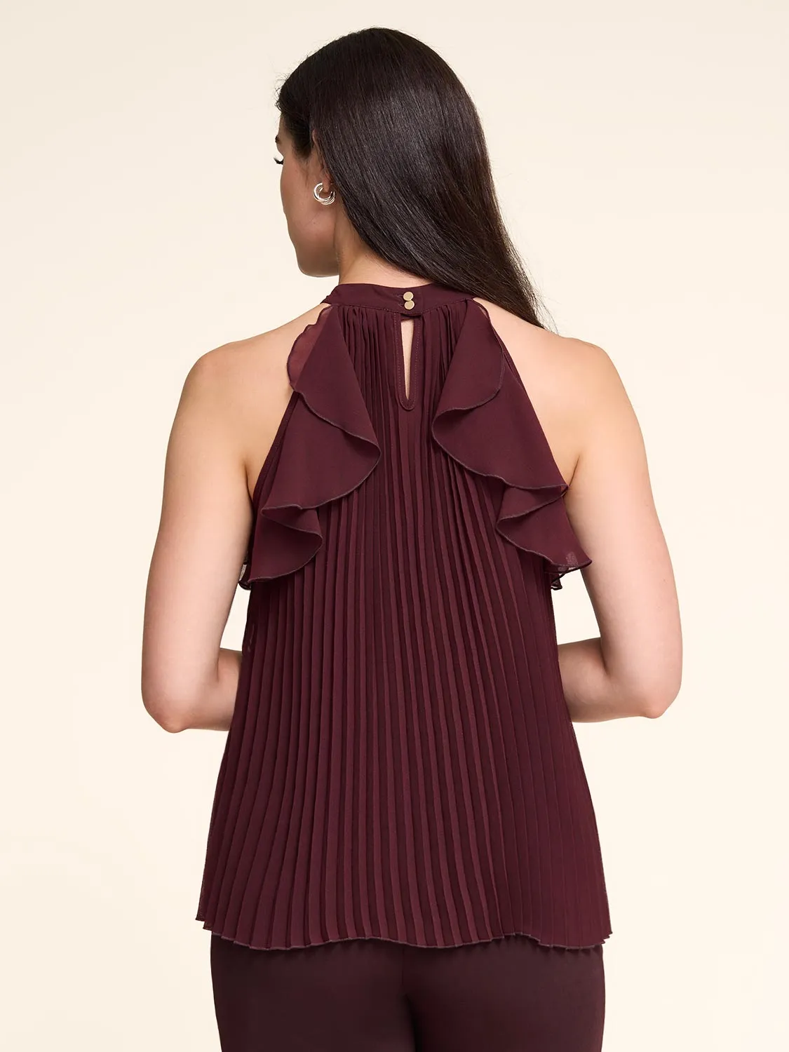 Mock Neck Pleated Top sold by Suzy Shier product image thumbnail 5