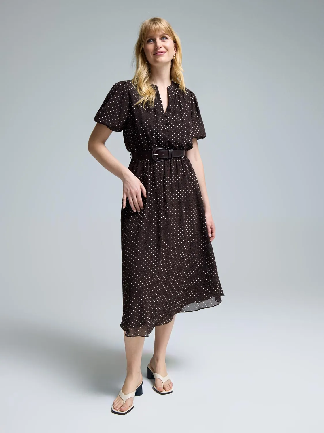 Polka Dot Midi Dress sold by Suzy Shier product image thumbnail 2