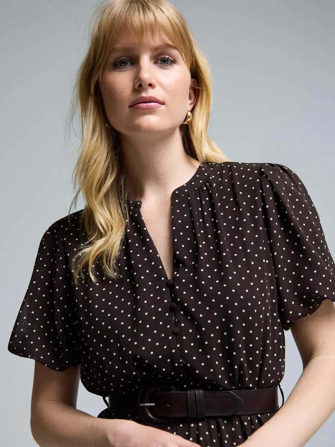 Polka Dot Midi Dress sold by Suzy Shier product image thumbnail 3