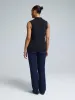 Sleeveless Pleated V-Neck Top sold by Suzy Shier