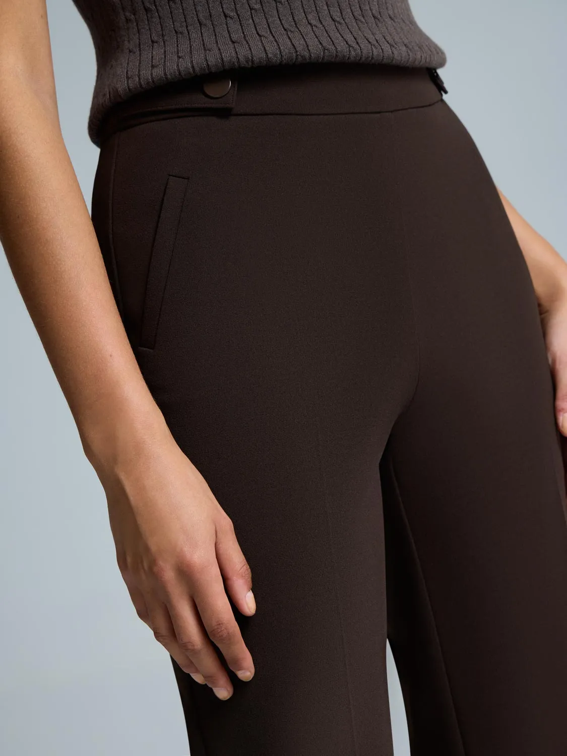 Straight Leg Clean Front Crepe Pants sold by Suzy Shier product image thumbnail 5