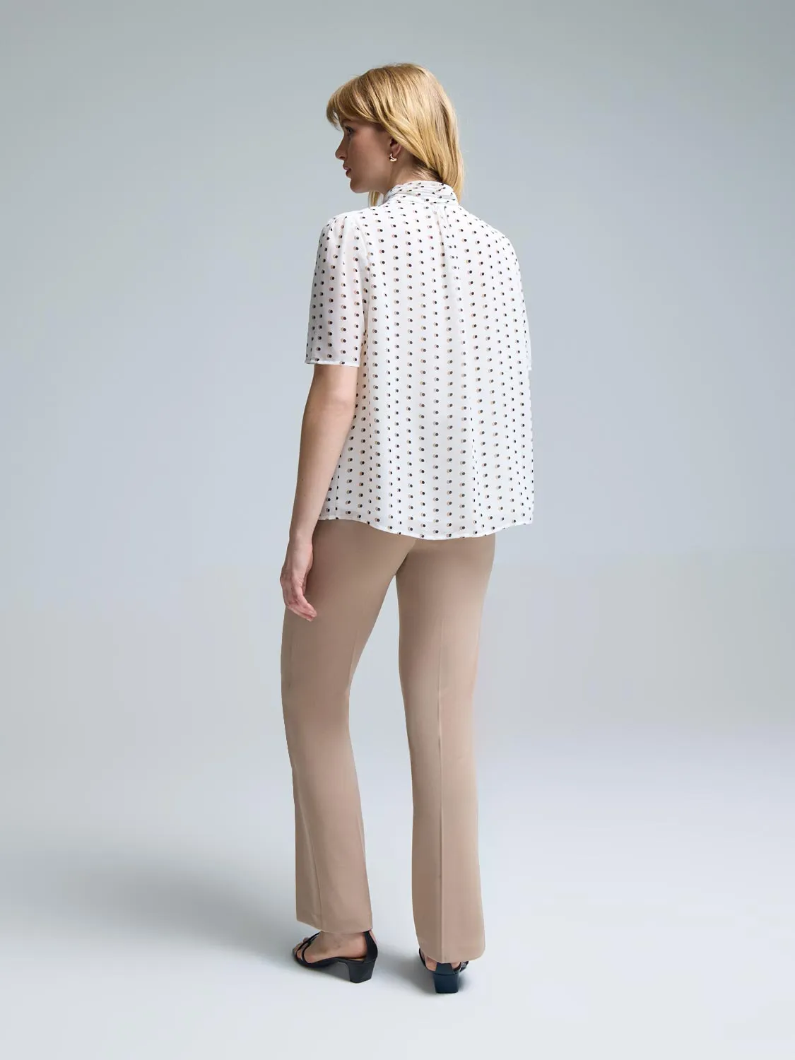 Polka Dot Chiffon Top sold by Suzy Shier product image thumbnail 3