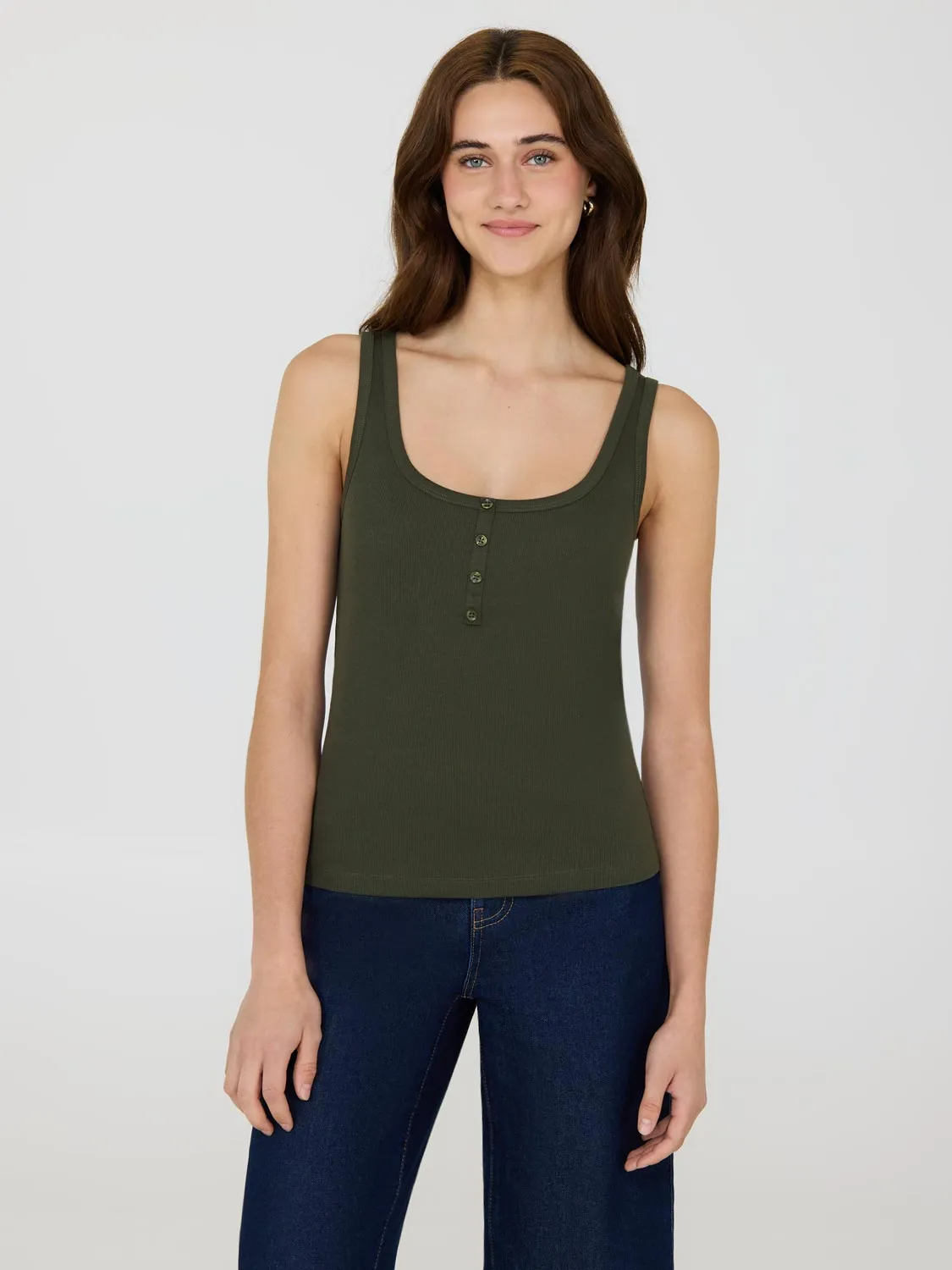 Scoop Neck Sleeveless Ribbed Top sold by Suzy Shier product image thumbnail 4