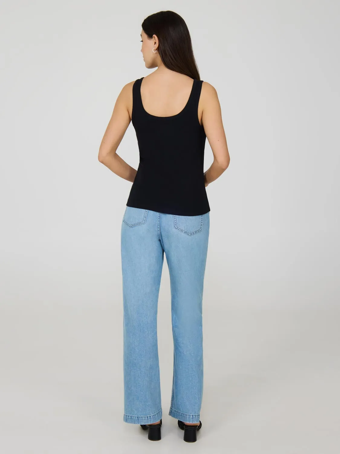 Scoop Neck Sleeveless Ribbed Top sold by Suzy Shier product image thumbnail 3