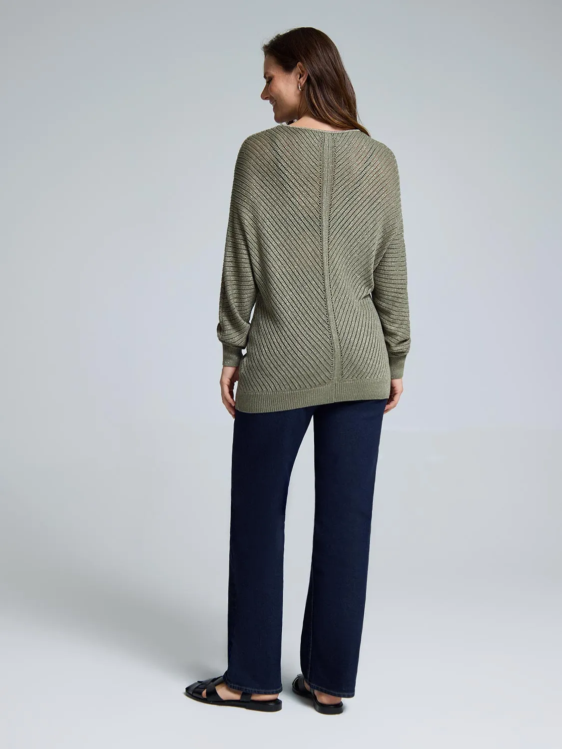 Long Dolman Sleeve Sweater sold by Suzy Shier product image thumbnail 3